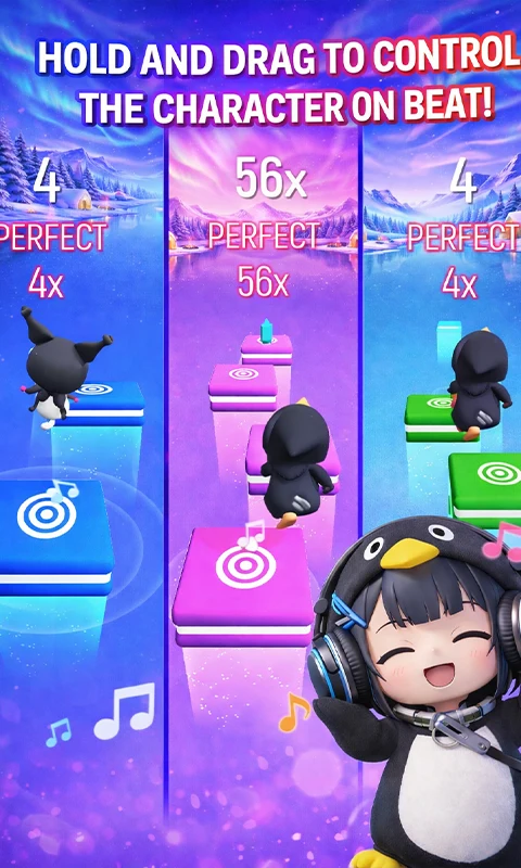 Tiles Dance Gugu Gaga Penguin screenshot
